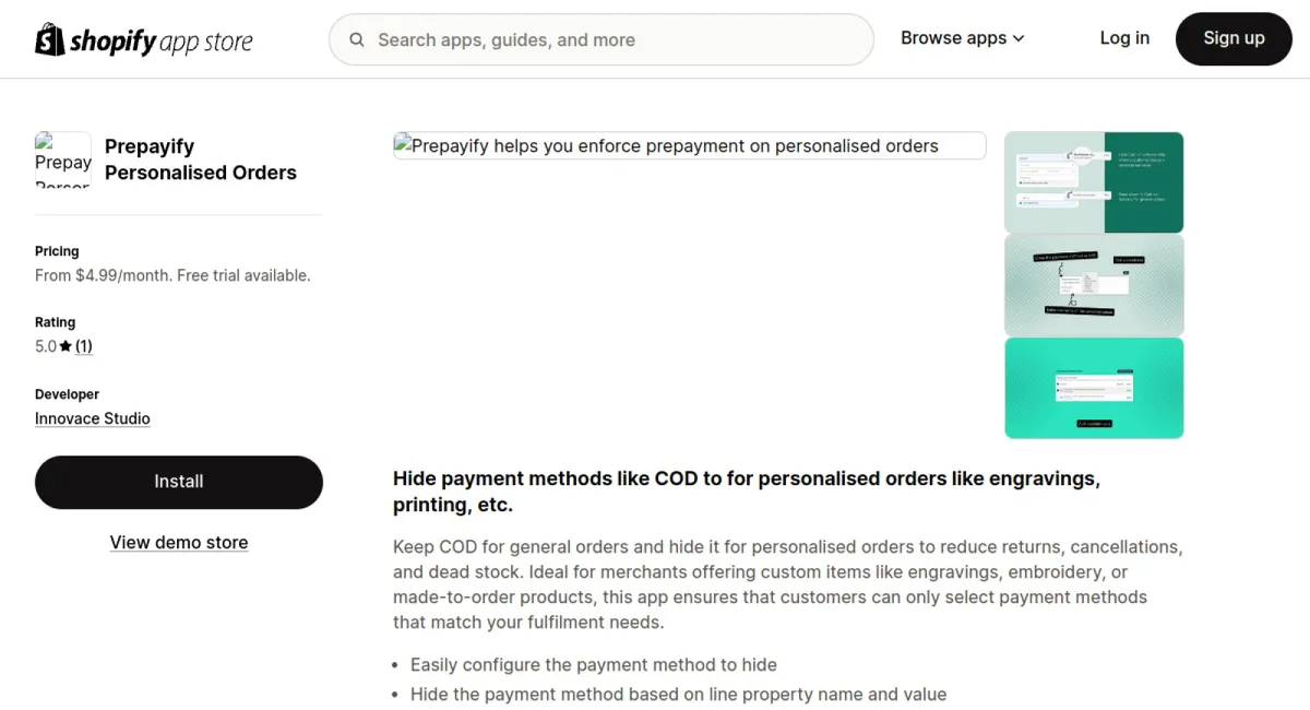 Prepayify Personalised Orders cover