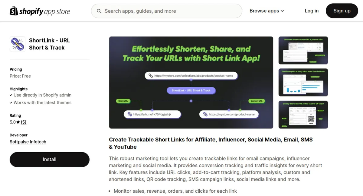 Short.ly Links—Affiliate Links cover