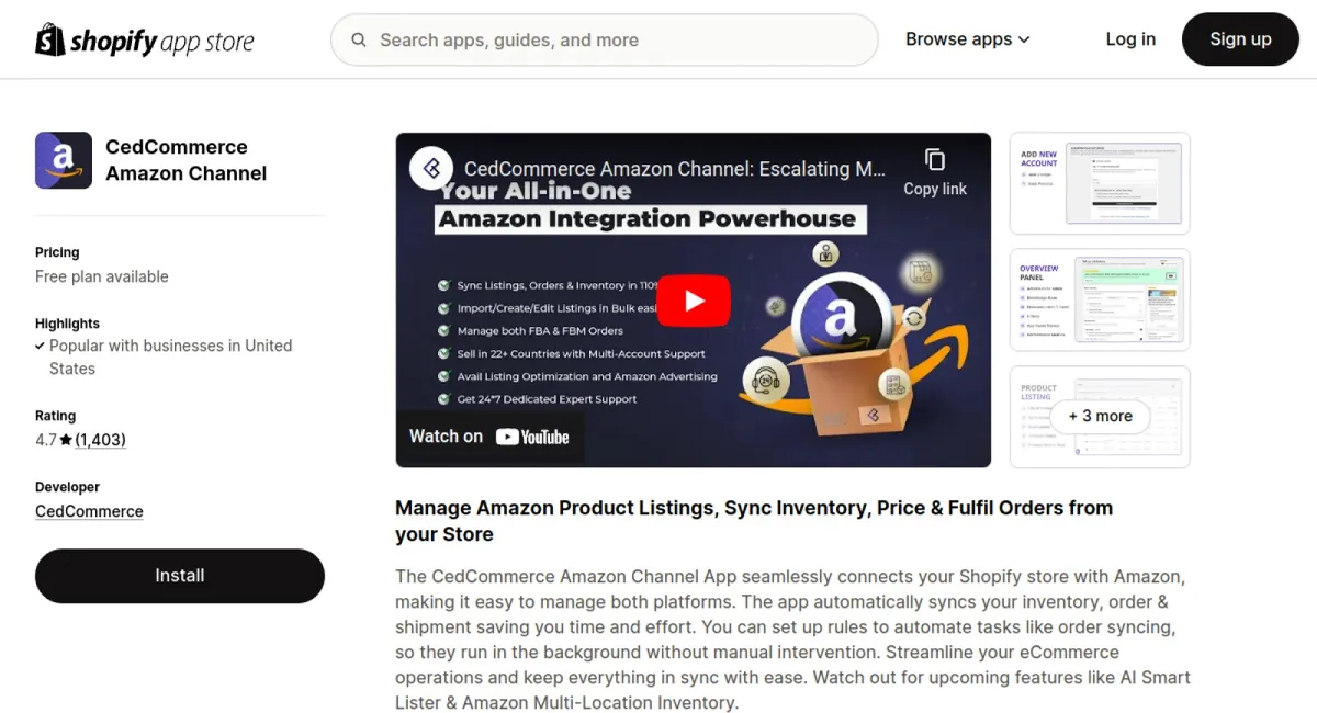 CedCommerce Amazon Channel cover