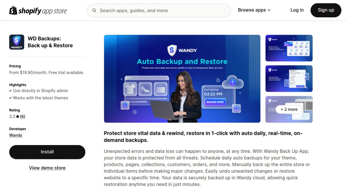 WD Backups: Back up &amp; Restore cover