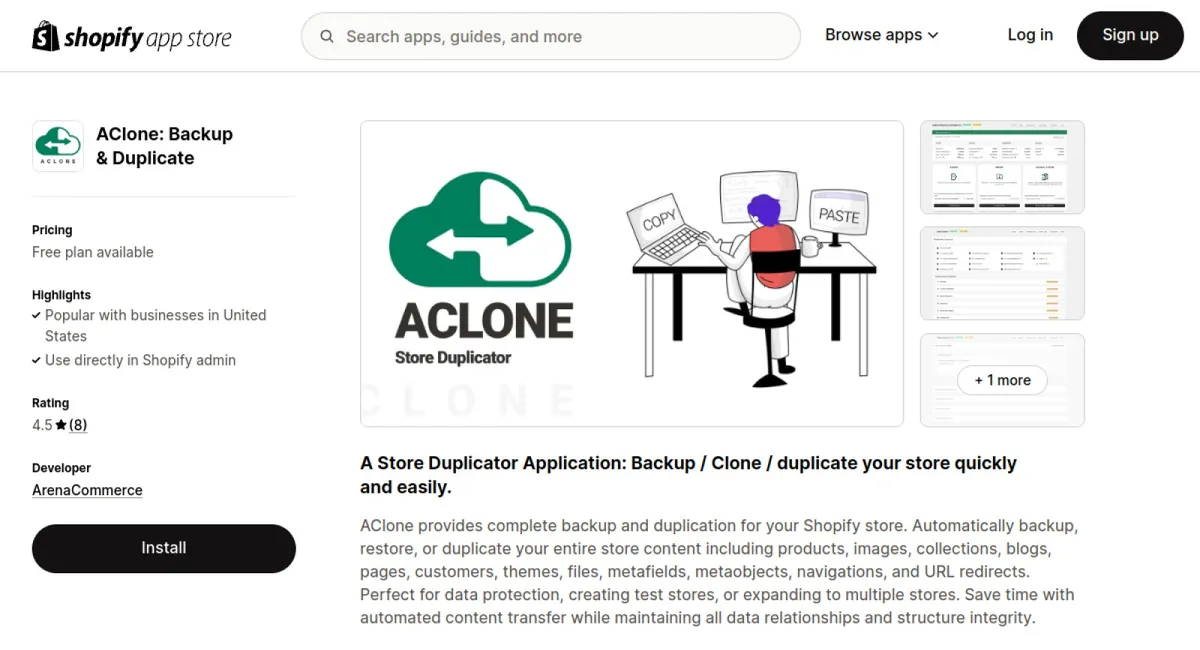 AClone: Backup &amp; Duplicate cover