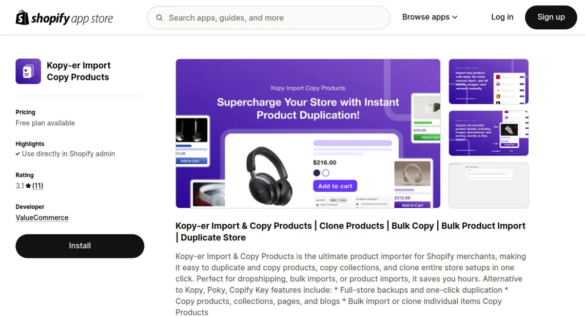 Kopy-er Import Copy Products cover