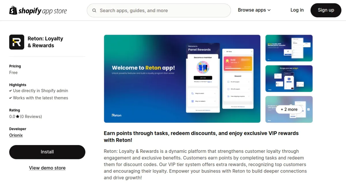 Reton: Loyalty &amp; Rewards cover