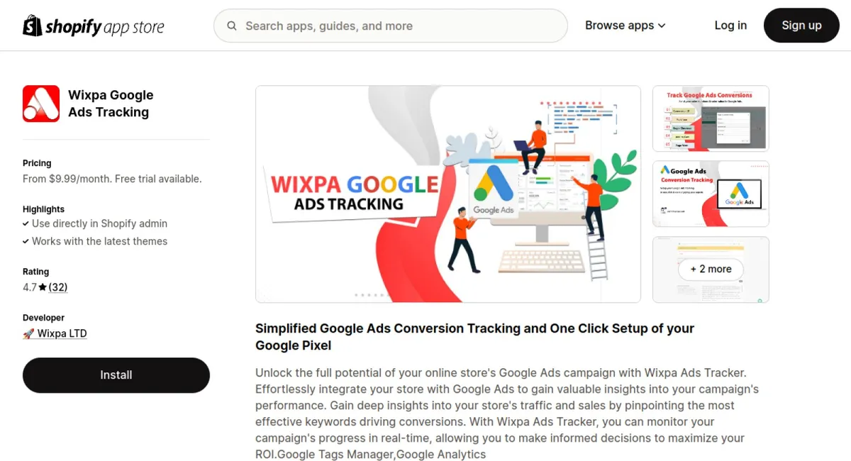 Wixpa Google Ads Tracking cover