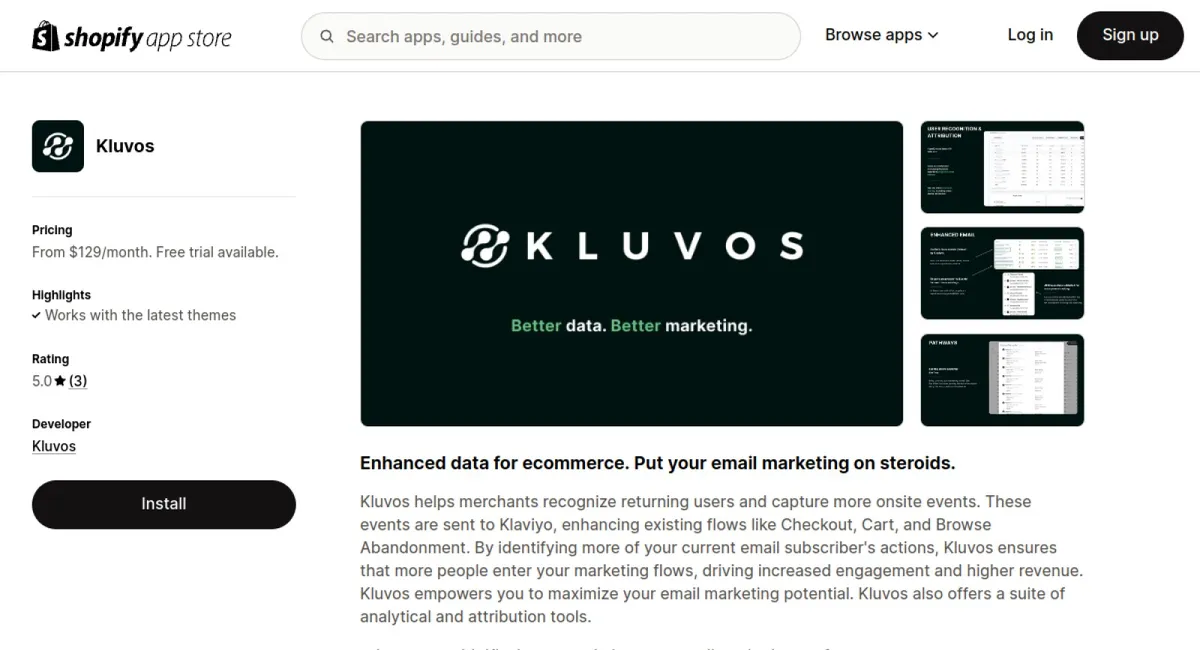 Kluvos cover