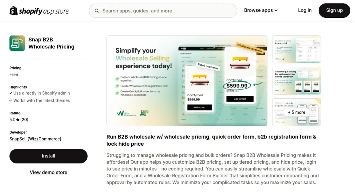 Snap B2B Wholesale Pricing cover