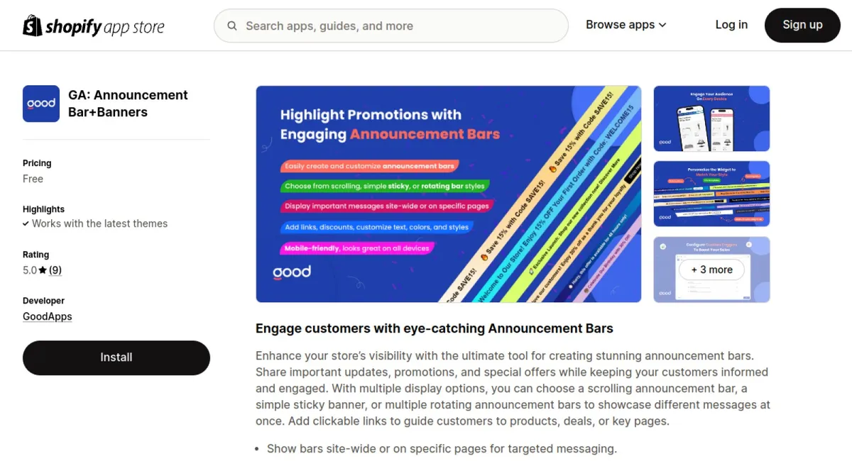 GA:Announcement Bar+Banners+AI cover