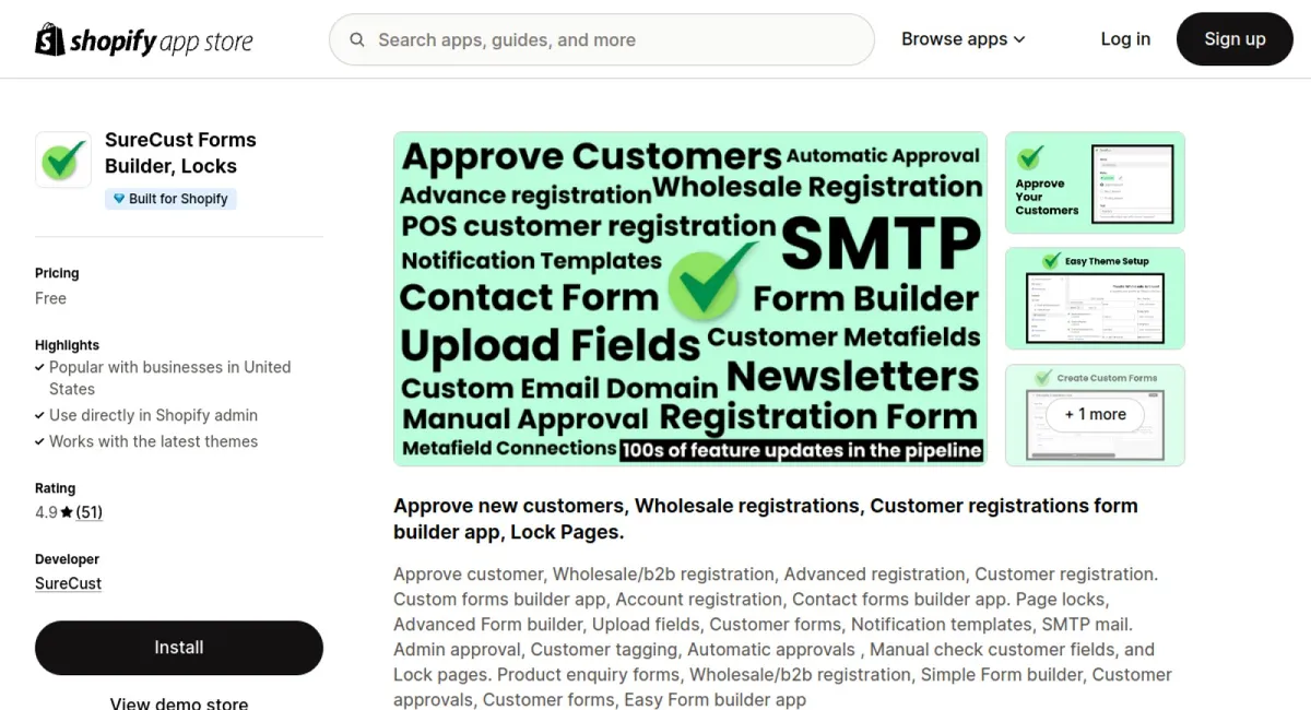 SureCust Forms Builder, Locks cover