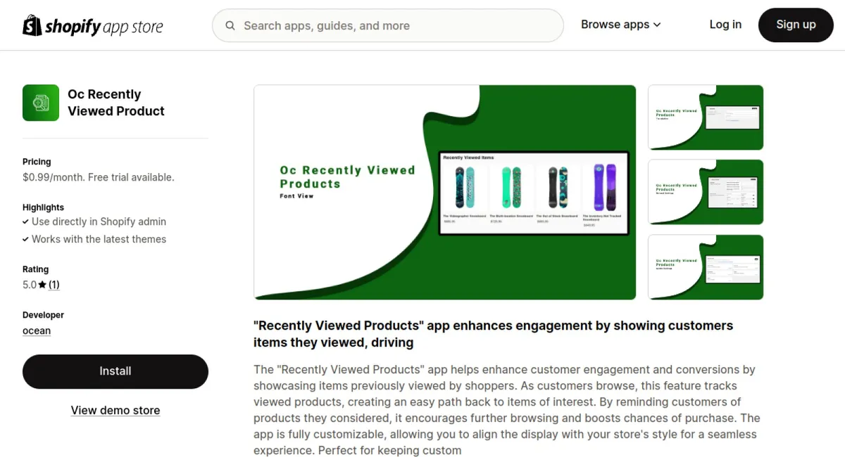 Oc Recently Viewed Product cover