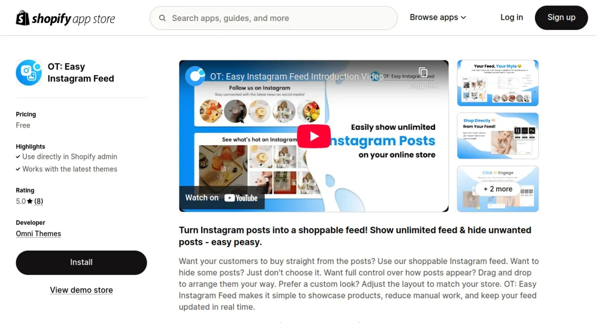 OT: Easy Instagram Feed cover