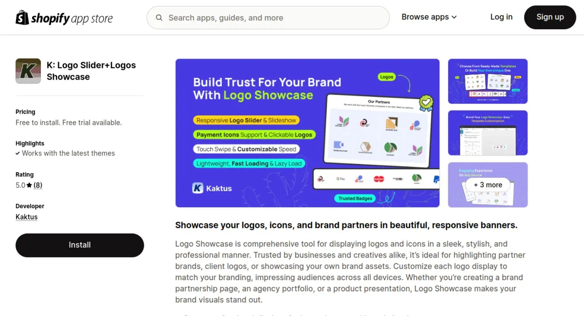 K: Logo Slider+Logos Showcase cover