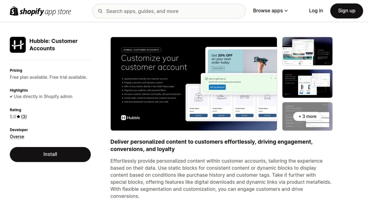 Hubble: Customer Accounts cover