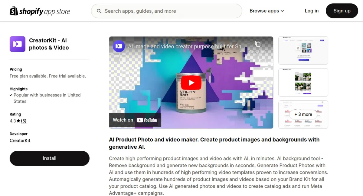 CreatorKit ‑ AI Image &amp; Video cover
