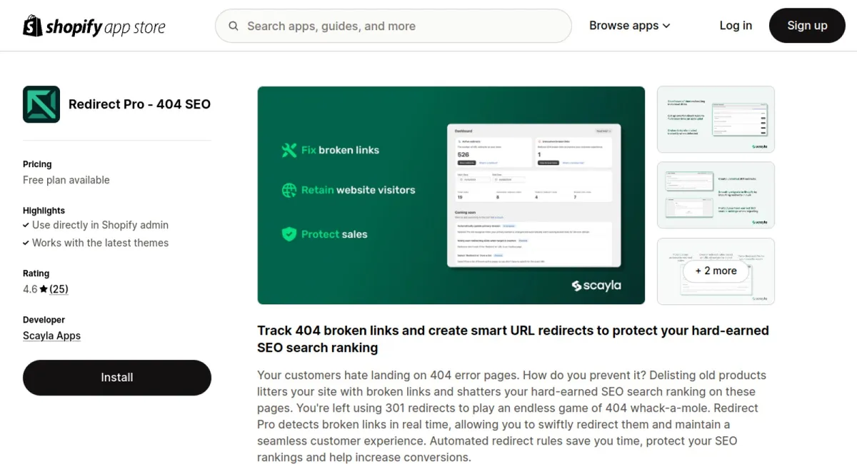 Redirect Pro ‑ 404 SEO cover