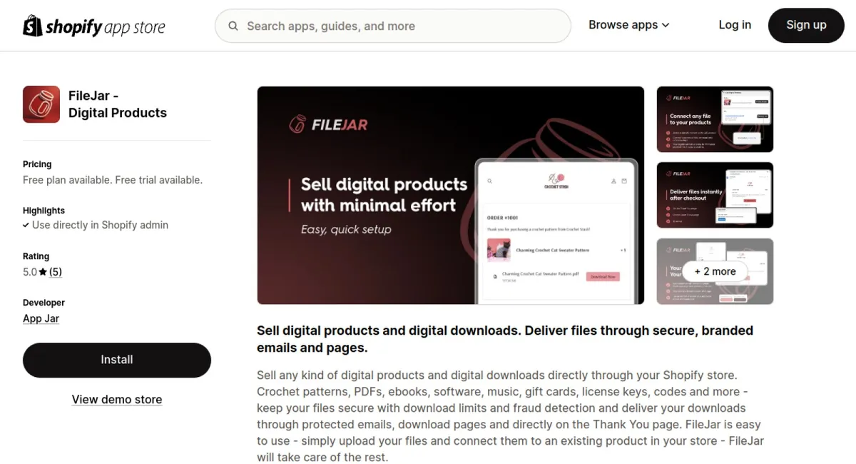 FileJar ‑ Digital Products cover