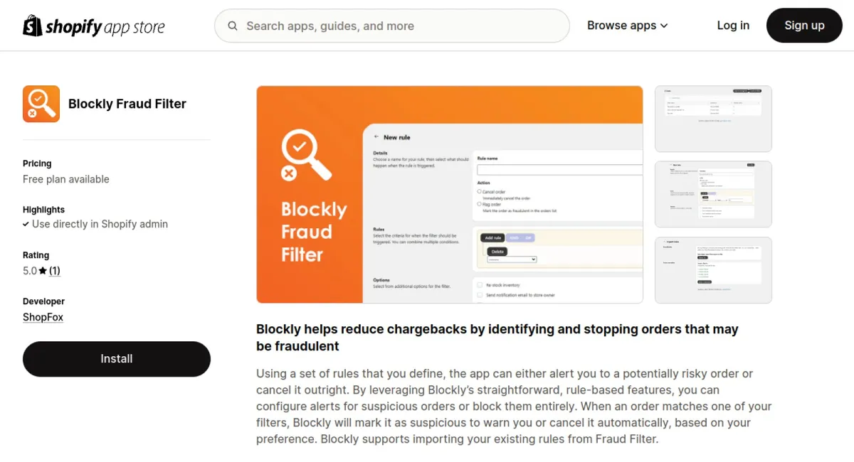 Blockly Fraud Filter cover
