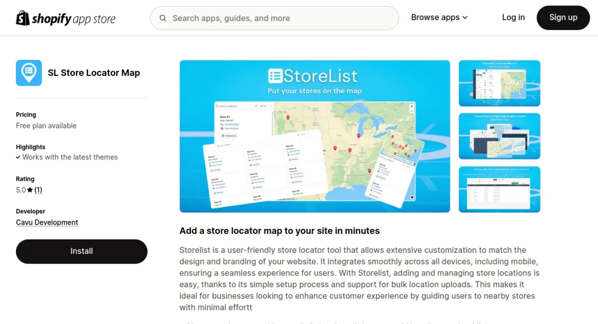 SL Store Locator Map cover