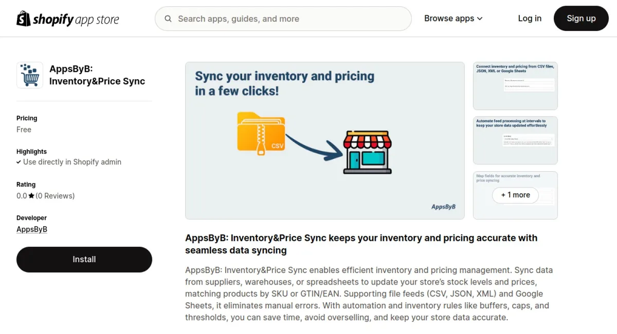 AppsByB: Inventory&amp;Price Sync cover