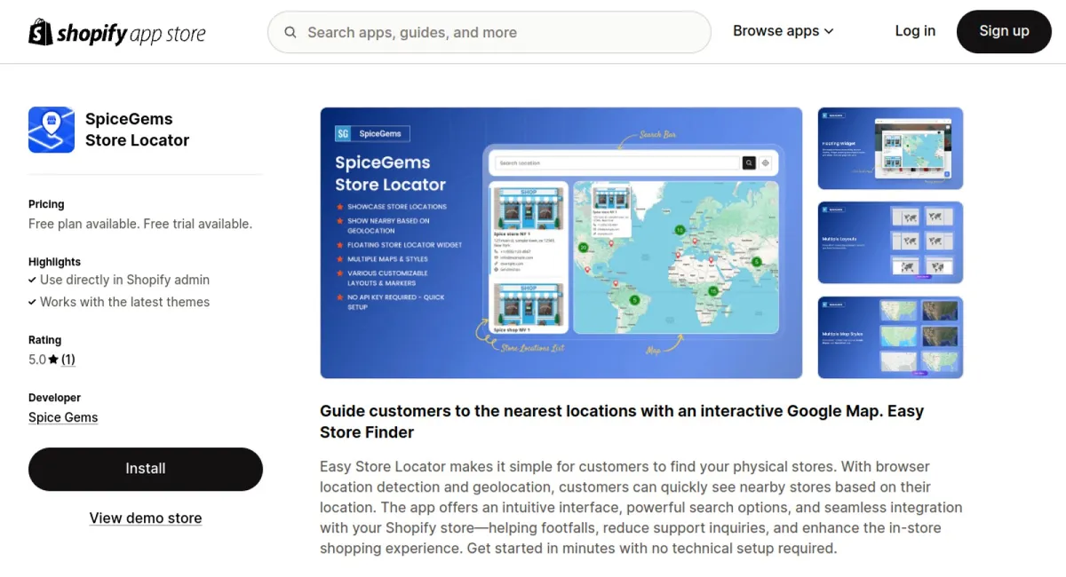 SpiceGems Store Locator cover