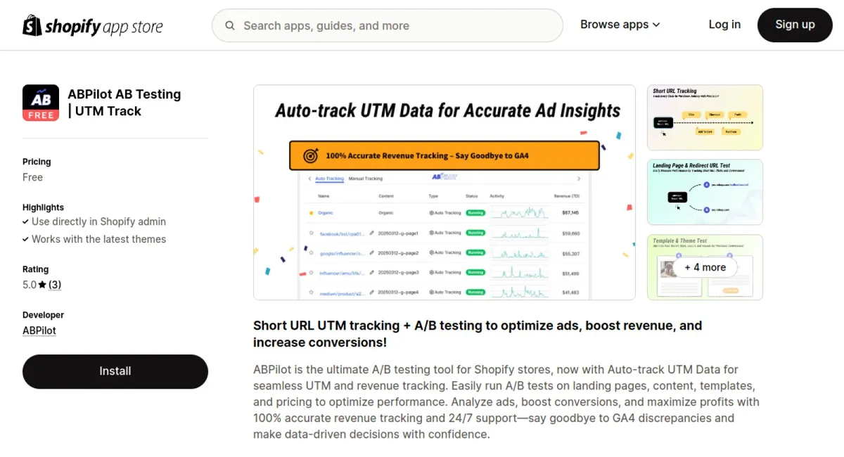 ABPilot AB Testing | UTM Track cover