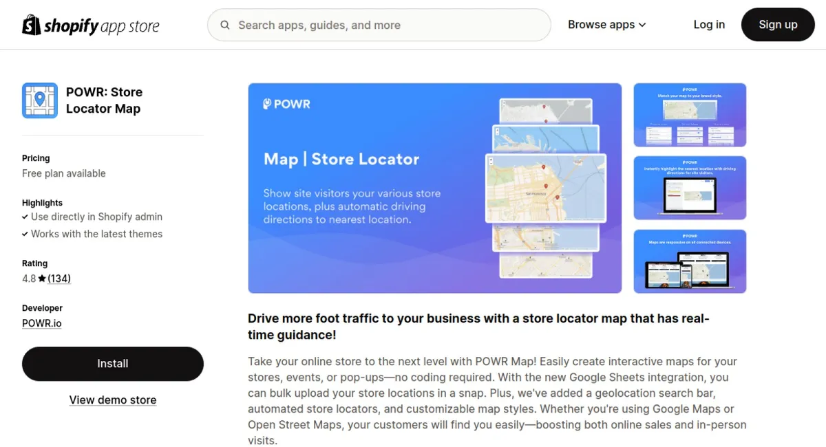 POWR: Map | Store Locator cover