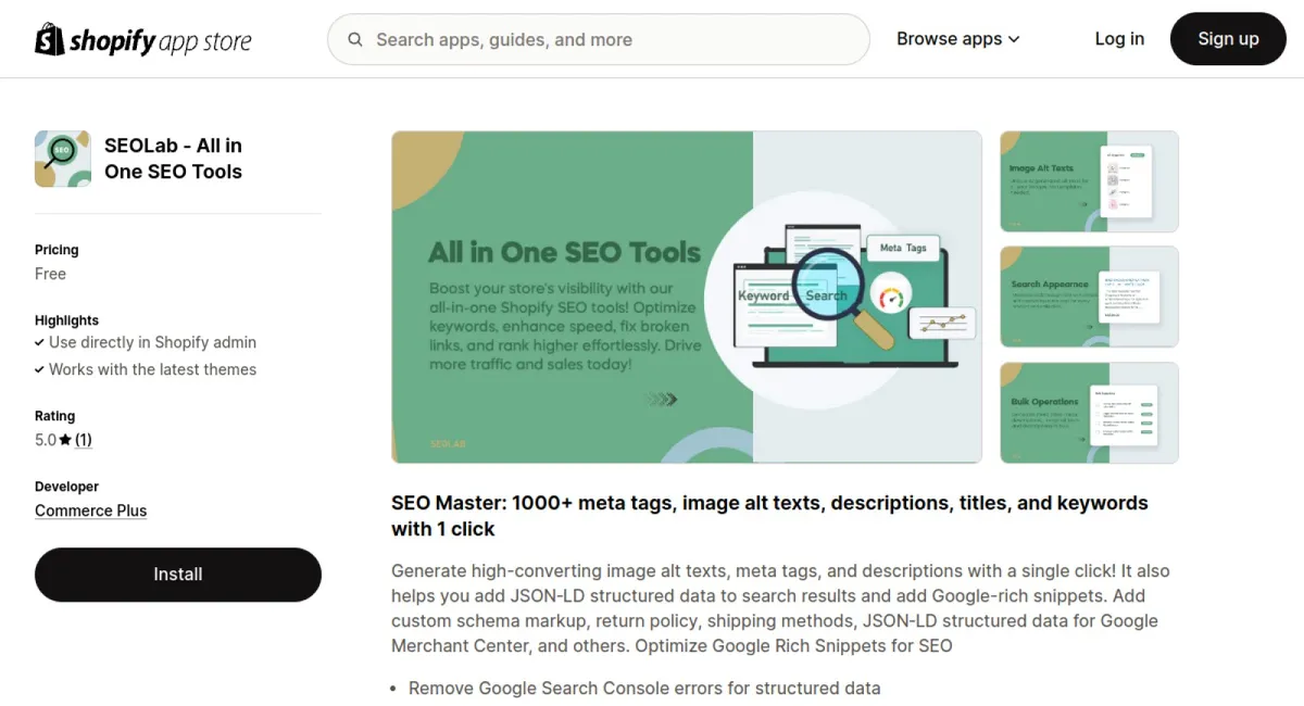 SEOLab — All in One SEO Tools cover