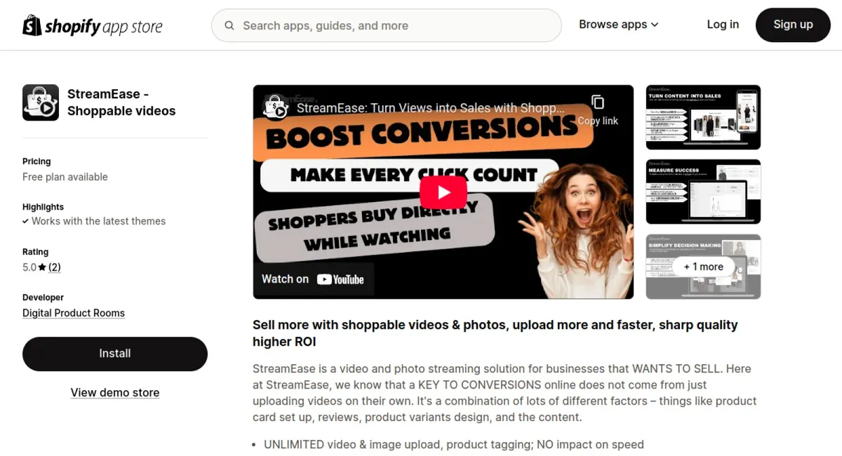 StreamEase ‑ Shoppable videos cover