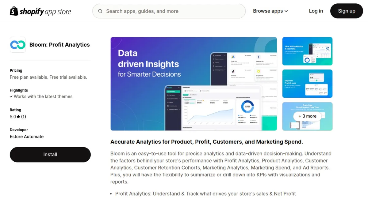 Bloom: Profit Analytics cover