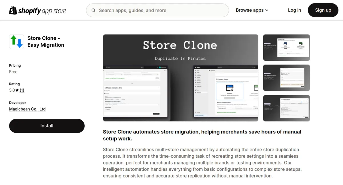 Store Clone ‑ Easy Migration cover