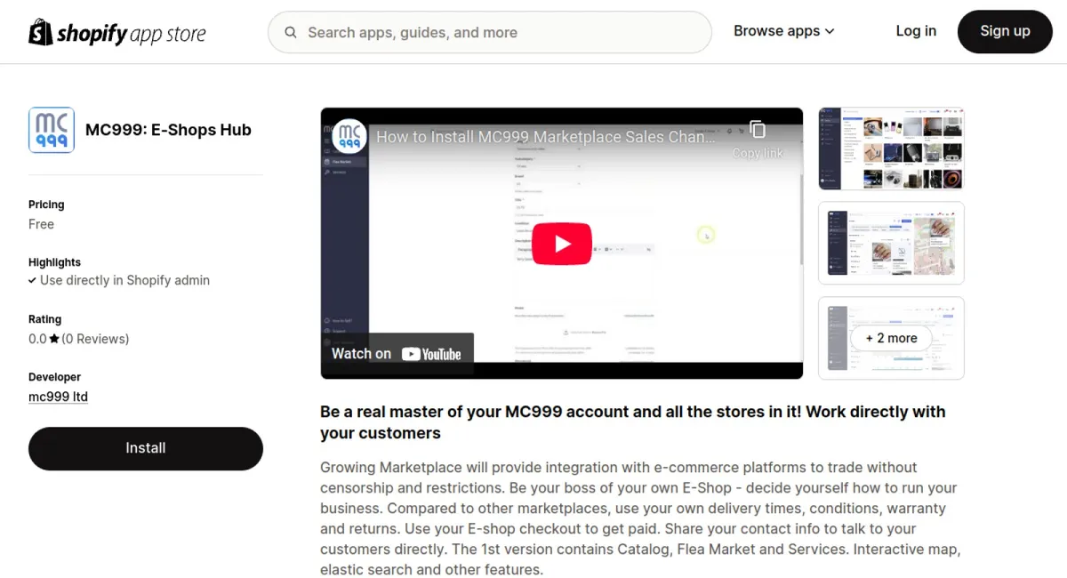 MC999: E‑Shops Hub cover