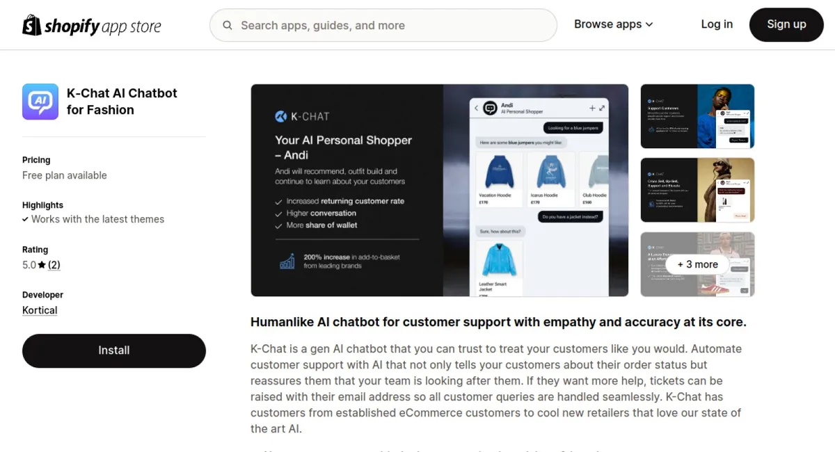 K‑Chat AI Chatbot for Fashion cover