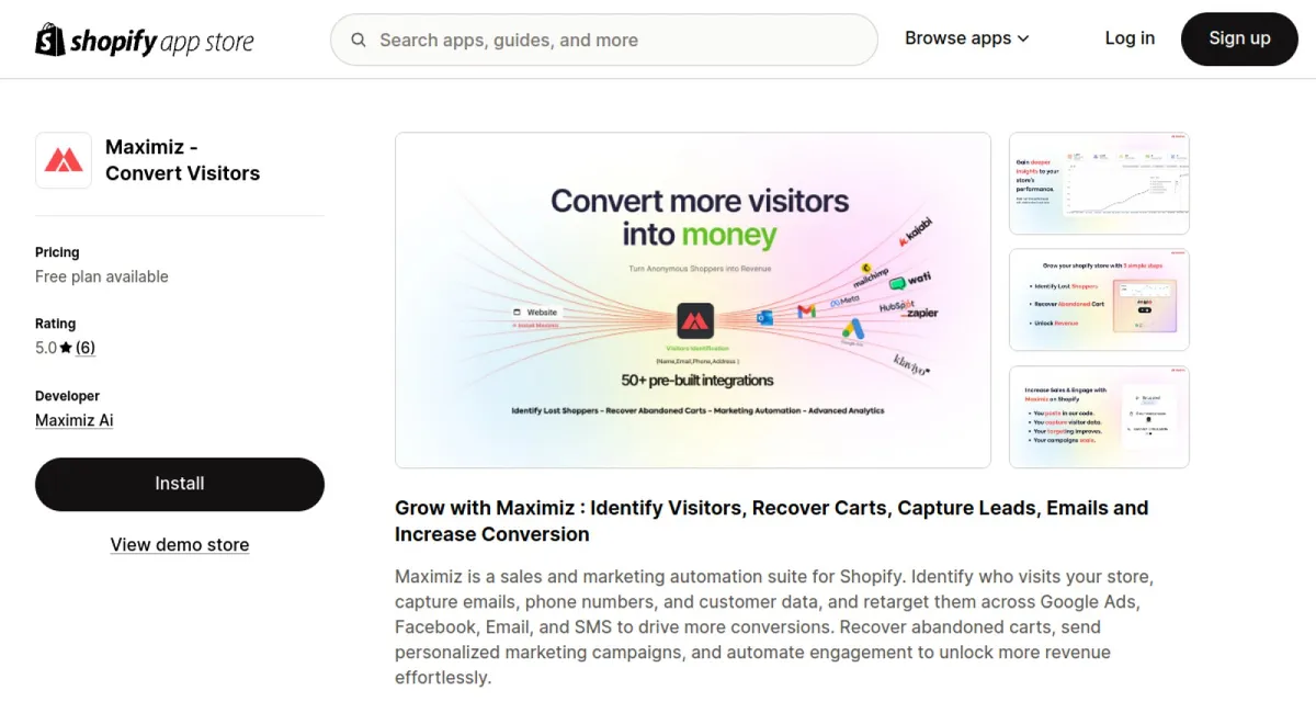 Maximiz ‑ Convert Visitors cover