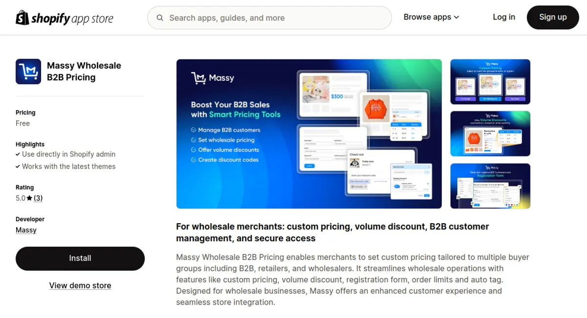 Massy Wholesale B2B Pricing cover