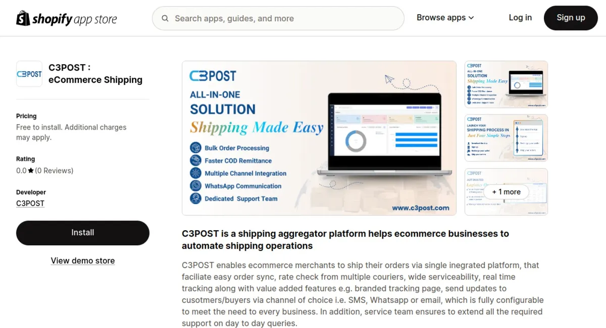 C3POST : eCommerce Shipping cover