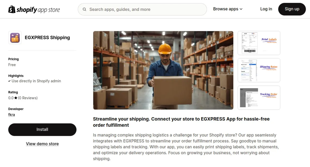 EGXPRESS Shipping cover