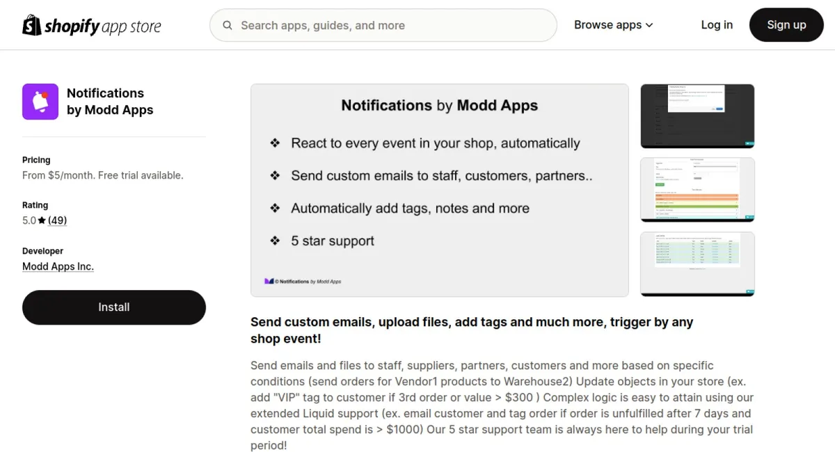 Notifications by Modd Apps cover