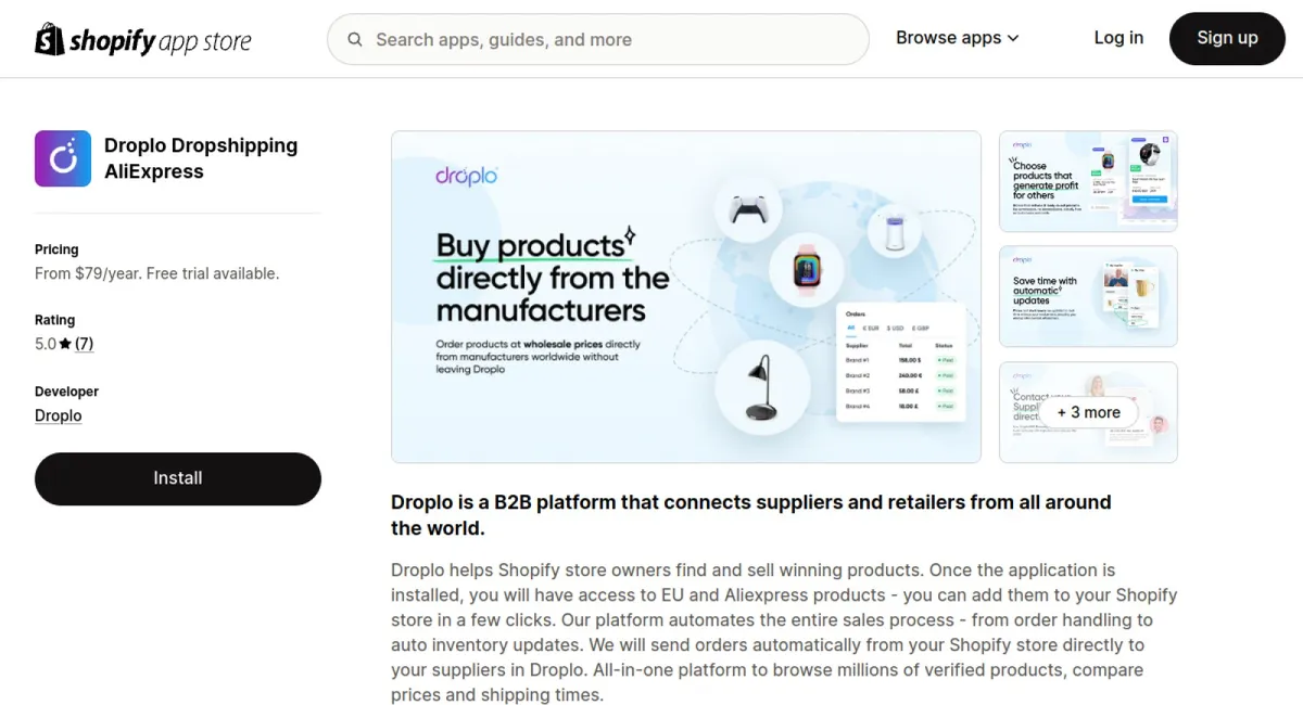 Droplo Dropshipping AliExpress cover