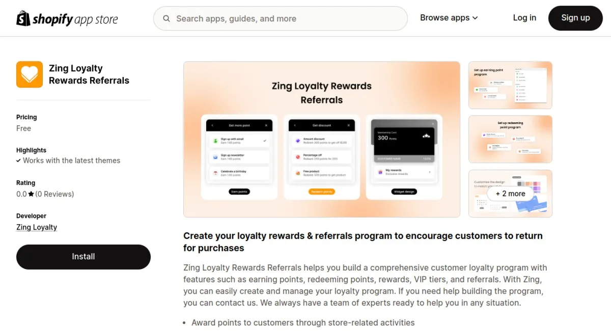Zing Loyalty Rewards Referrals cover