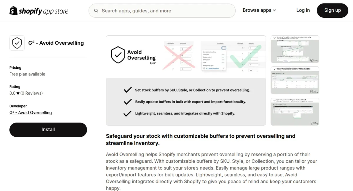 G² - Avoid Overselling cover
