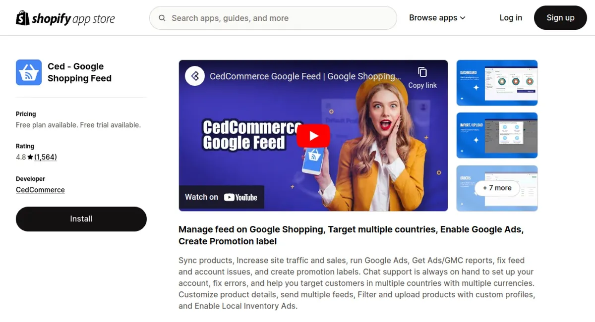 Ced ‑ Google Shopping Feed cover