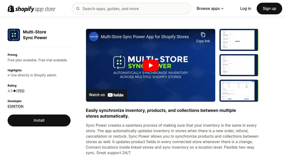 Multi‑Store Sync Power cover