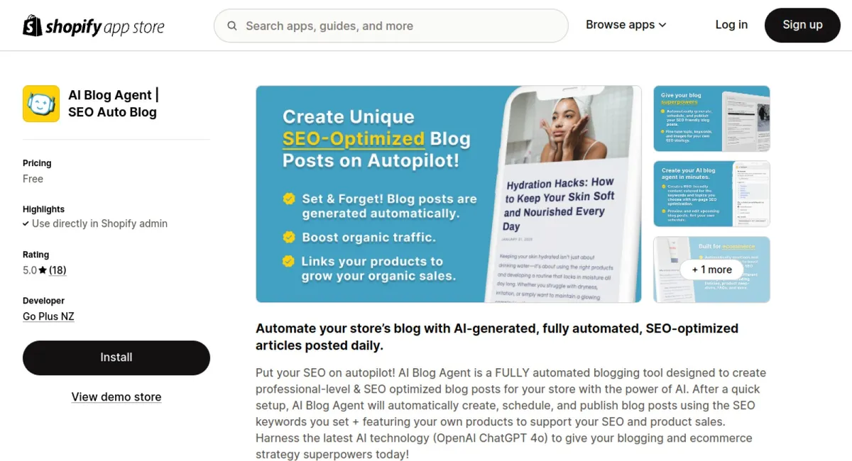 AI Blog Agent | SEO Auto Blog cover
