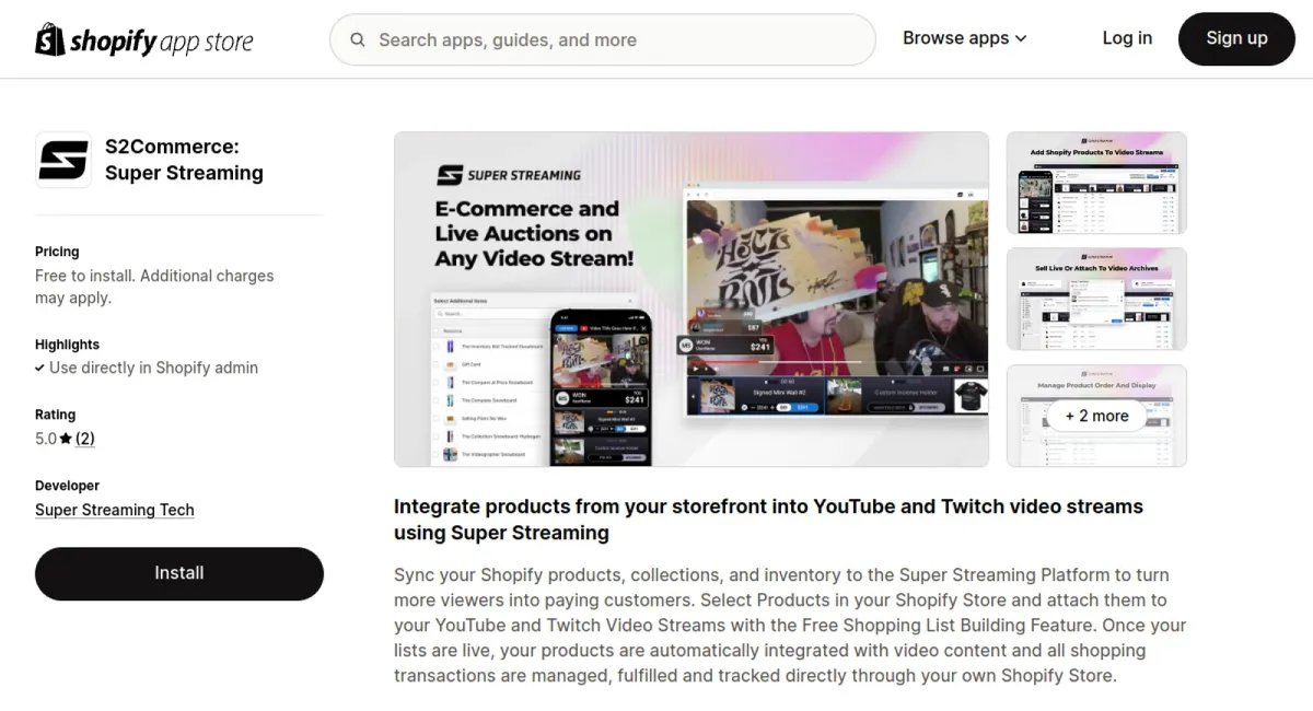 S2Commerce: Super Streaming cover