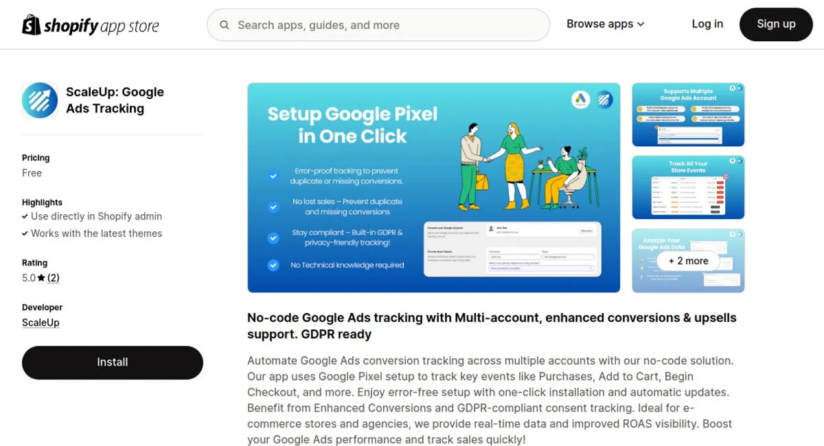 ScaleUp: Google Ads Tracking cover