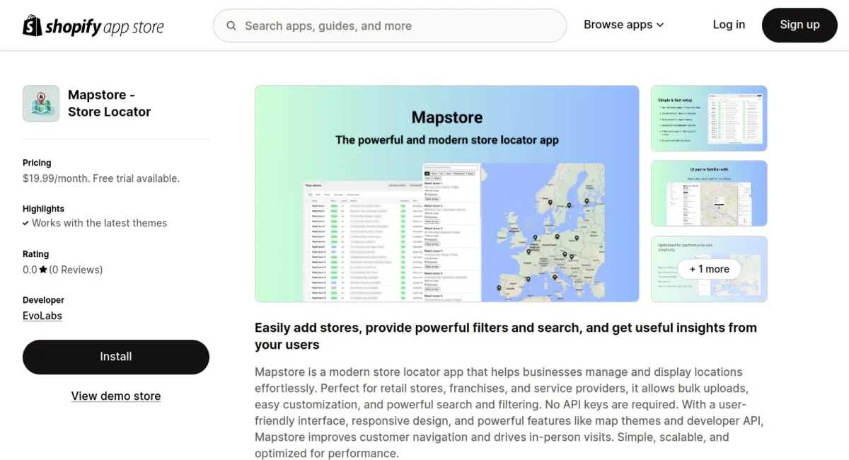 Mapstore ‑ Store Locator cover