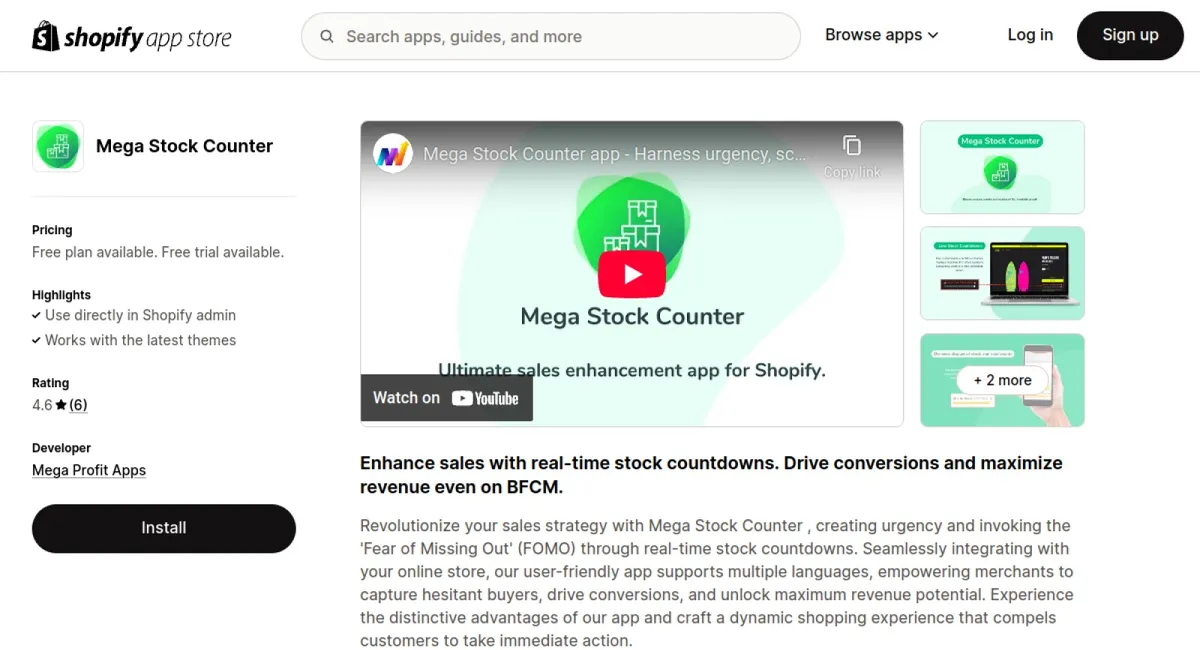 Mega Stock Counter cover