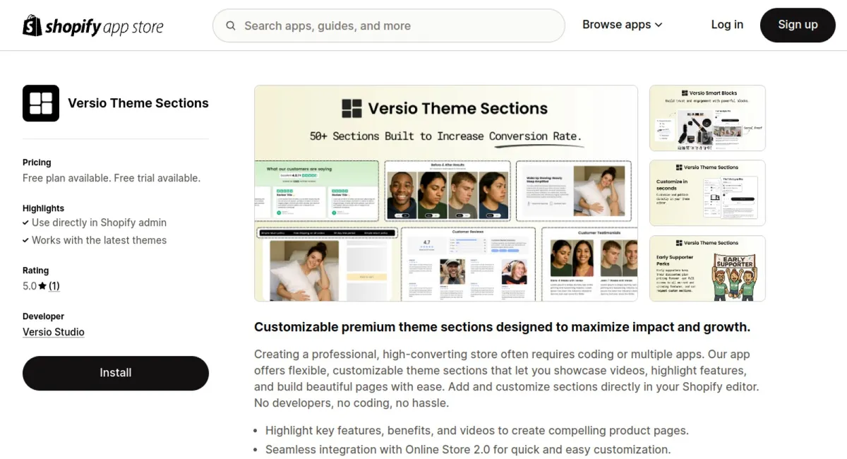 Section VSO: Theme Sections cover
