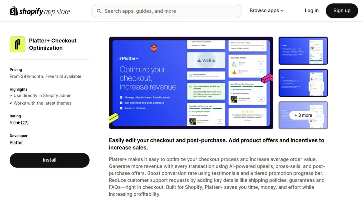 Platter+ Checkout Optimization cover