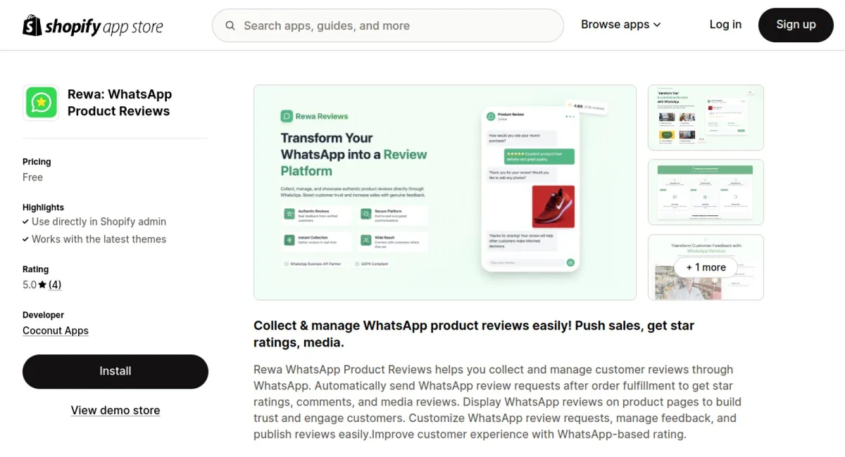 Rewa: WhatsApp Product Reviews cover
