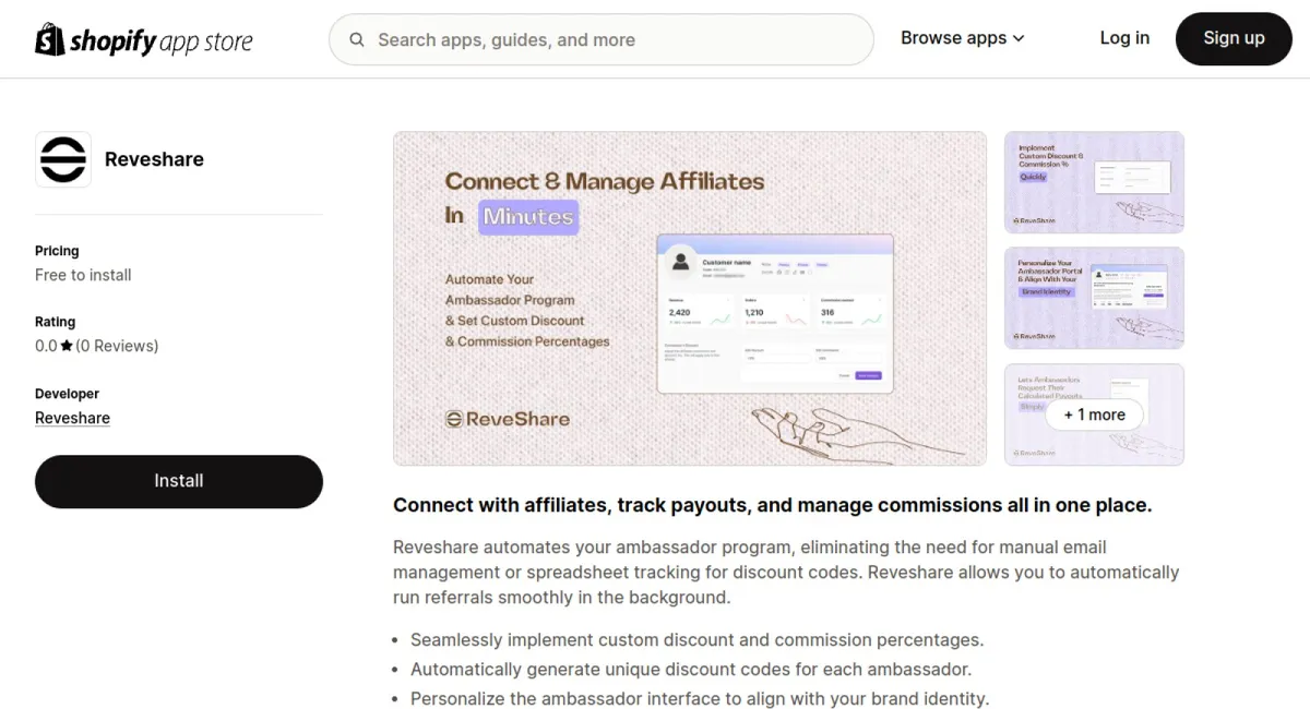 Reveshare Affiliate Marketing cover